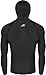 JustOneStyle New 108 Take Five Mens Hoodie Mask Sports Compression Skin Tight Top Black