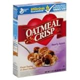 General Mills Oatmeal Crisp Cereal, Hearty Raisin, 18 oz (Pack of 4)