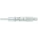 Starrett V1263MRL Stainless Steel Micrometer Head, 0-25mm Range, 0.001mm Graduation, +/-0.00075mm Accuracy, Ratchet Stop Thimble, Lock Nut