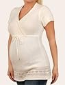 Motherhood Maternity: Short Sleeve Babydoll Maternity Sweater