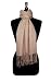 Biagio 100% Wool Pashmina Scarf LIGHT BROWN Color Women's Shawl Wrap