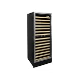 Butler Series 25″ Dual Zone Wine Cellar with 160-Bottle Capacity 15 Metal Racks Door Lock and Central Digital Control Panel