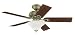 Hunter The Auberge 52-Inch Five- Walnut/Medium Oak-Blades-Ceiling Fan, Antique Brass#21573