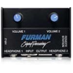 Furman HR-2 Remote Headphone Mixer Drives Two Pair Headphones Connected to HA-6AB or SP-20AB