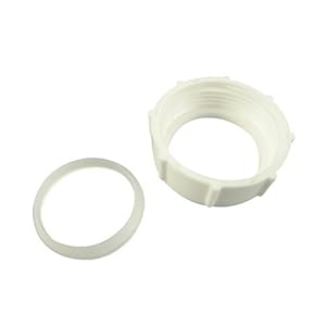 Danco 86809 1-1/4-Inch Slip-Joint Nut with Washer, PVC