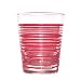 Fiesta Scarlet Stripe 14-ounce Glass Double Old Fashion