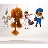 Wizard of Oz 5 Porcelain Dolls Set of Four - Dorothy, Scarecrow, Tin Man, and Cowardly Lion