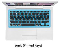 iSkin Protouch FX with Microban Keyboard Protector for MacBook Air and 13" MacBook, Sonic Blue