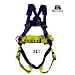 Elk River 75300 WorkMaster Polyester/Nylon 3 D Ring Harness with Tongue Buckles, X-Small