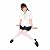 AKIBA時代D組(Lサイズ)/白ブラウス紺プリーツスカートの女子高生制服