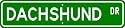 Dachshund STREET SIGN ~ High Quality Aluminum ~ Dog Lover