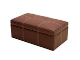 Dorel Home Products Delaney Large Rectangular Ottoman, Coffee