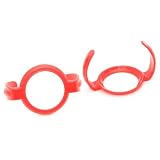 OrganicKidz 2 Pack Wide Mouthed Handles, Red.