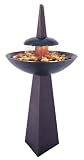 Equinox Floor Water Fountain by Hunter Kenroy - Painted Bronze Finish