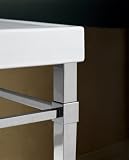 KOHLER Kathryn Square Tapered Metal Legs, Polished Chrome #6861-CP