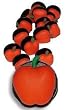 Apple Crocs Shoe Charm, Individual Charm