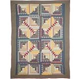 Patch Quilts Quilt Queen Wild Goose Log Cabin QQWGLC