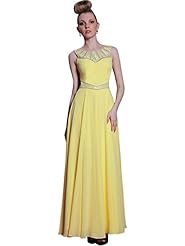 Cocktail Floor Length Silk Lace Applique Sequined Sleeveless Empire   Waistline Evening Dress/Homecoming Dress/Bridesmaid Dress/Prom Dress/Wedding Party Dress 