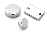 07-08 Honda CBR 600RR 600 RR CHROME BILLET FLUID CAPS