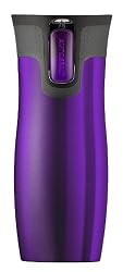 Contigo AUTOSEAL Stainless Steel Vacuum Insulated Tumbler, 16 Ounces, Purple