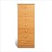 7 Drawer Lingerie Chest In Black Finish By Prepac Furniture