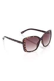 Animal Flocked Tinted Sunglasses