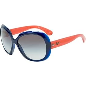 Ray-Ban Jackie OHH II Sunglasses Dark Blue Gradient Grey, One Size