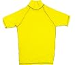 Adult L Large Yellow Rash vest / UV Sun Guard (with long neck). External Stitching For Superior Comfort. Use with or without a wetsuit.