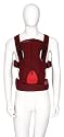 Cybex - 2.GO Babycarrier, Babytrage als Bauch- und Rückentrage verwendbar, chili-red / bordeaux