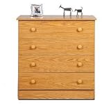 Prepac Obhd-3031-4 4 Drawer Chest Oak