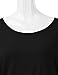 TWINTH Womens 3/4 Sleeve Dolman Drape Top with Side Shirring Loose Fit Tunic Top Plus Size Black X-Large