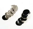 Sterling Silver Multiple Round Earrings (Rhodium Plated)