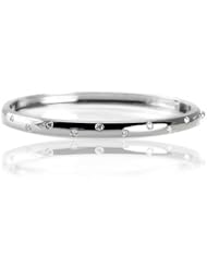 0.50ct Diamond Accented Bangle 14k Gold