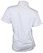 TuffRider Women's Kirby Kwik Dry Short Sleeve Show Shirt, White/White, Medium