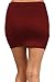 THEKAYLYNSHOP Women's Fitted Solid Mini Skirt with Stretch