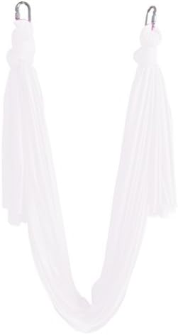 Wellsem 5.5yard Decompression Hammock Inversion Gravity Aerial Traction Yoga Gym Swing Hanging with Carabiners for Home & Outsides Sports to Shape Body