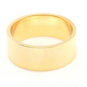 10K Yellow Gold Men's & Women's Wedding Bands 7mm flat