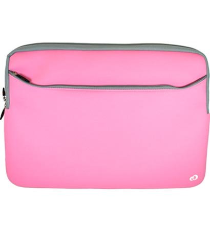 Sacoche en Néoprène pour ordinateur portable (17″) 43.18 cm, Apple Macbook (17″) 43.18 cm HP Pavilion (17.3″) 43.94 cm Acer Aspire (17.3″) 43.94 cm Acer Timeline Toshiba Satellite Compaq Presario Sony Vaio Dell Latitude Dell Inspiron Samsung Notebook Tablette (Disponible en différentes couleurs) (Rose bonbon)