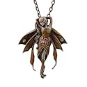 Anhänger Elfe Gemstone Fairy Amber aus Zinn Elfen Schmuck Fantasy