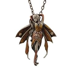 Anh�nger Elfe Gemstone Fairy Amber aus Zinn Elfen Schmuck Fantasy