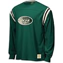 New York Jets Retro Sport Long Sleeve Logo Applique Jersey Crew