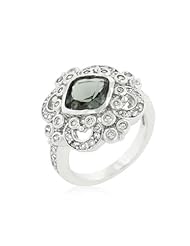 Elegant Smokey Crest Ring