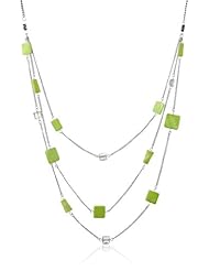 Kenneth Cole New York "Shell Brilliance" Geometric Shell Multi-Row Long Necklace, 31"