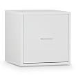 15" Single File Drawer Cube in White