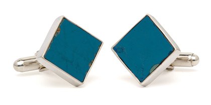 Sterling silver and painted wood