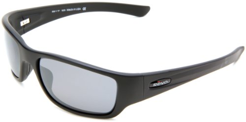 Revo Men's Heading Polarized Sport Sunglasses,Matte Black Frame/Graphite Lens,One Size