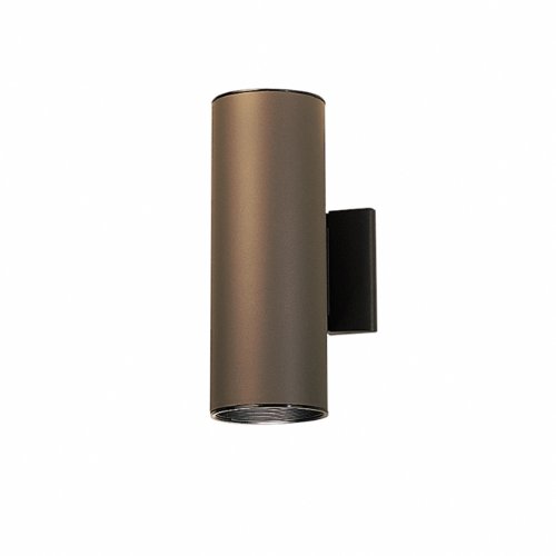 Kichler Lighting 9244AZ 12-Inch 2-Light Incandescent Outdoor Wall Mount, Architectural Bronze