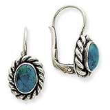 Sterling Silver Turquoise Earrings - JewelryWeb