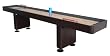 SHUFFLEBOARD TABLE 9 FT SET Hardwood Block Surface Harvil Home Game - Walnut Laminate