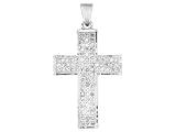 Jewelry : 10KT WG .25CTW DIAMOND MICRO PAVE CROSS PENDANT